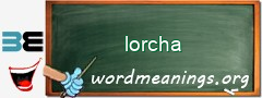 WordMeaning blackboard for lorcha